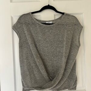 Gray Knit Sweater by